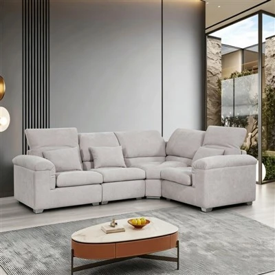 Corner Fabric Sectional Sofa