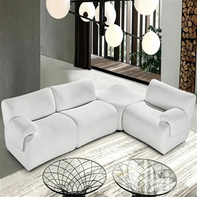 Modern L-Shaped Modular Sofa